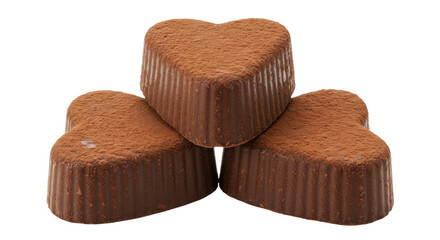 Isolated Chocolate Heart Candies