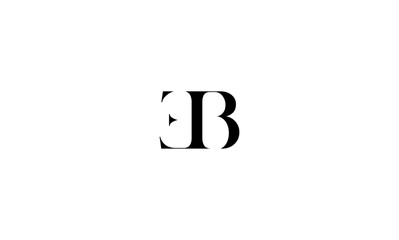 EB initial letter logo
