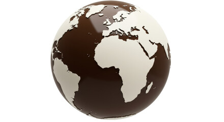 Isolated Earth Globe
