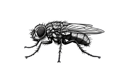 Isolated Detailed Fly