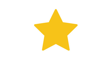 Obraz premium 3d golden star, 60 second video, a Star Rating Review with five golden stars as vector icons, five star icon black background. flat style. 1 star sign. golden star symbol. 