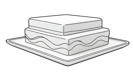 Isolated Sandwich Outline