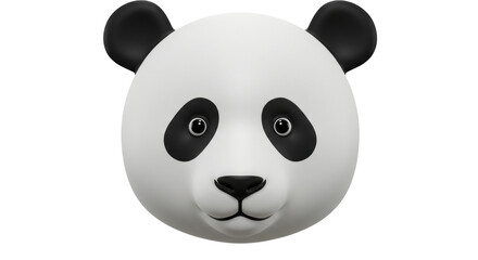 Isolated Panda Head