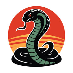 Fototapeta premium snake symbol vector illustration