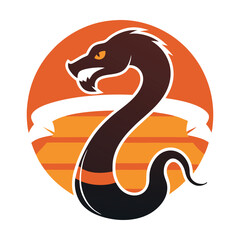 Fototapeta premium snake in a circle