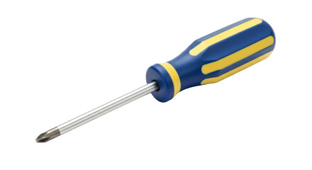 Isolated Blue and Yellow Screwdriver