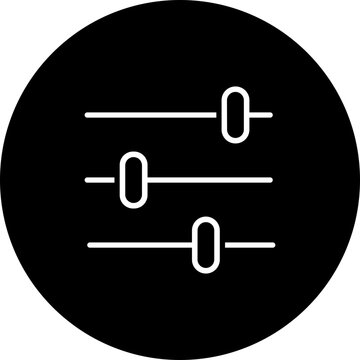recommend clip art: Filter setting icon. Filter control setting vector isolated on transparent background. Digital Management symbol, Equalizer control icon sign. Editable stroke, Vector illustration.
