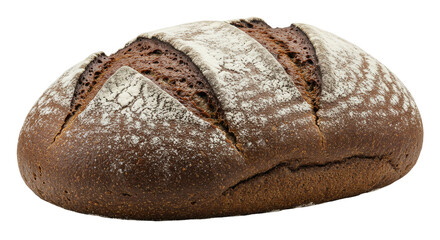 Isolated Loaf of Rye Bread