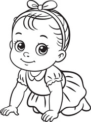 A Cute baby Silhouette 