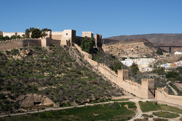 Alcazaba, forteresse à Almeria en Andalousie