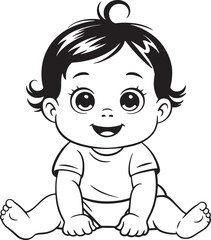 baby girl with a toy