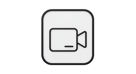 Isolated Video Camera Icon