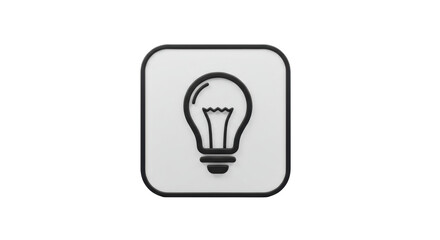 Isolated Lightbulb Icon