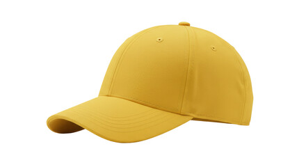 Isolated Yellow Baseball Cap