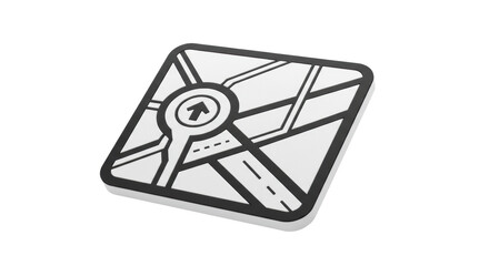 Isolated Map Icon
