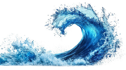Fototapeta premium Striking Water Wave Texture Frozen In Motion On Transparent Background. Transparent Water Wave