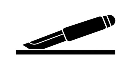 Isolated Craft Knife Icon