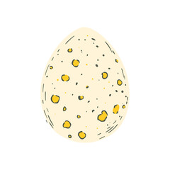Easter Egg Rustic Vector Sketch Element Elegant Festive Graphic