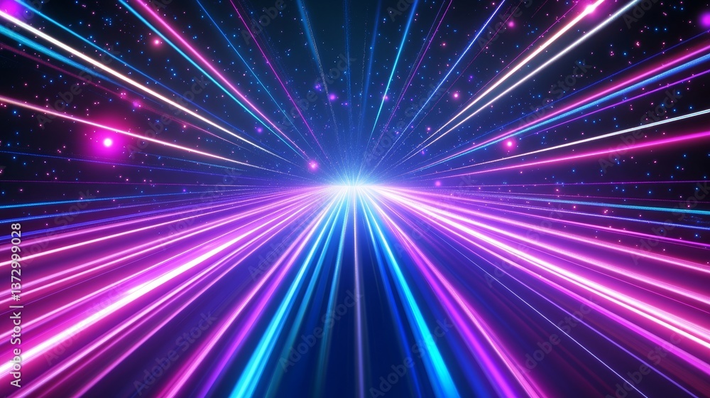 Poster the beauty of the universe is depicted in an abstract cosmic background with a 3d render of the big 