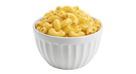 Isolated Bowl of Mac and Cheese