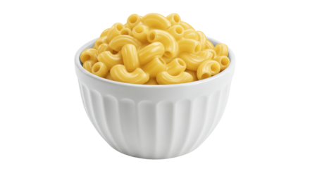 Isolated Bowl of Mac and Cheese