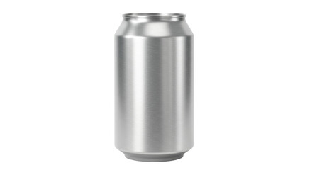 Isolated Silver Aluminum Can