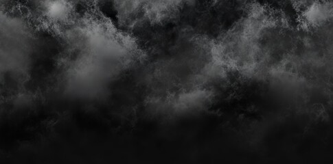 Dark blue starry sky with clouds over a landscape after sunset, captured as a high-resolution 8k spherical panorama and 3d illustration background for equirectangular projection