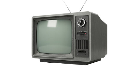 Isolated Vintage TV