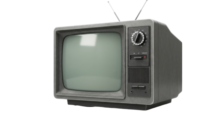 Isolated Vintage TV