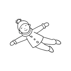 happy cartoon boy coloring book