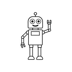 funny cartoon android coloring book