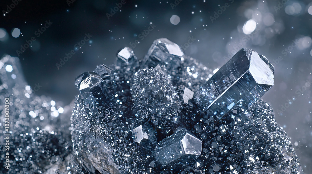 Poster exquisite bunch of diamonds illuminated under spotlight effect creating a dazzling display of sparkl