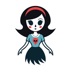 little girl in a red dress