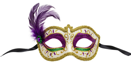 Isolated Mardi Gras Mask