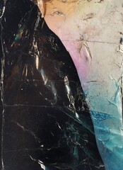 Futuristic Glitch Texture with Reflective Hologram Look