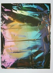 Glossy Abstract Foil Background with Light Spectrum Reflection