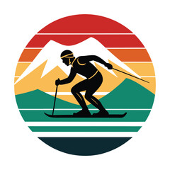 vector illustration of a surfer