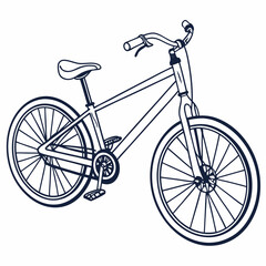 vintage bicycle vector illustration