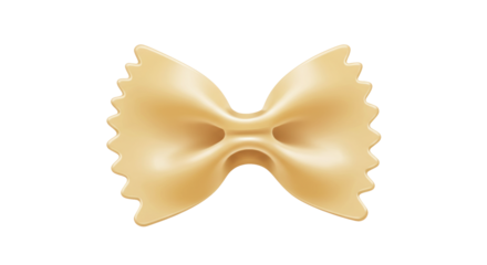 Isolated Farfalle Pasta