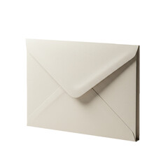 Elegant stationery: a textured ivory envelope on a pristine white backdrop