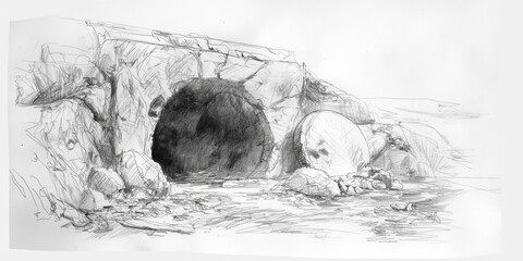 Naklejka premium Replica of the tomb of Jesus in Israel