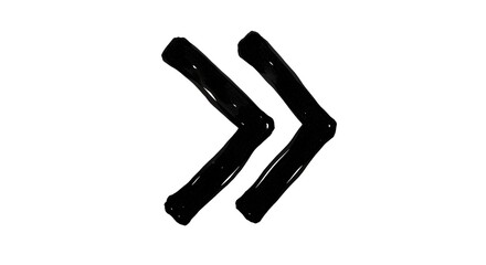 Double Right Arrows Illustration