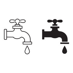 Flat design icon set for business and technology