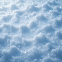 Obraz premium Snowy landscape with sparkling flakes and soft texture 