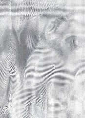 Retro-Inspired Print Texture with Bending Dots and Grain