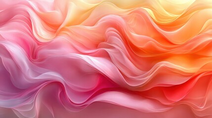 Obraz premium Colorful Flowing Textile Waves Creating Soft Abstract Background