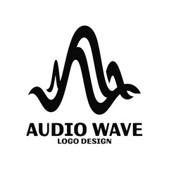 Fototapeta premium Audio Wave Vector Logo Design
