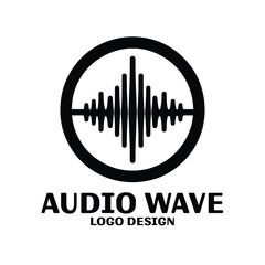 Audio Wave Vector Logo Design
