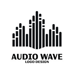 Audio Wave Vector Logo Design