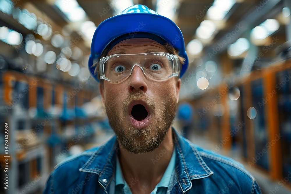 Poster a stunned engineer at an automated semiconductor factory during a ransomware attack is captured in t